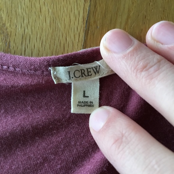 Super soft J,Crew 3/4 sleeve t-shirt in rose pink - Picture 3 of 5